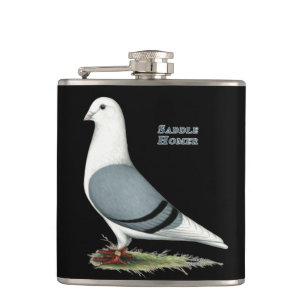 Homer Blue Saddle Hip Flask