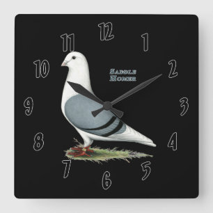 Homer Blue Saddle Square Wall Clock