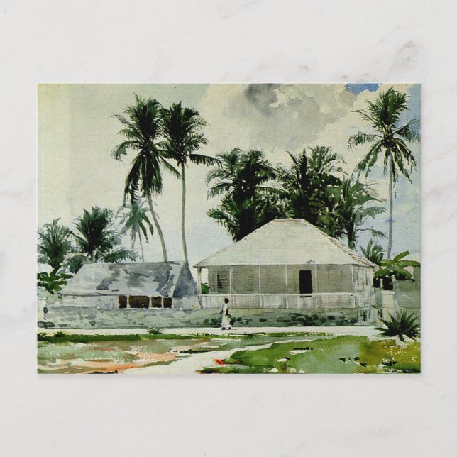 Homer - Cabins, Nassau Postcard (Front)
