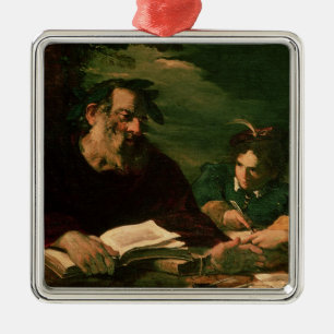 Homer Dictating his Poem Metal Ornament