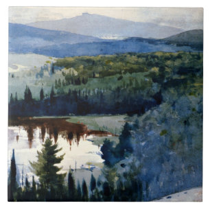 Homer - Indian Village, Adirondacks Ceramic Tile