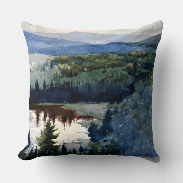 Homer - Indian Village, Adirondacks Cushion (Front)