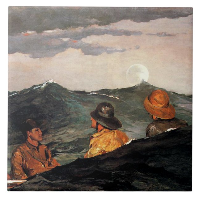 Homer - Kissing the Moon Ceramic Tile (Front)