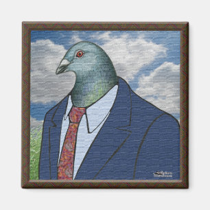 Homer Suit Framed Magnet