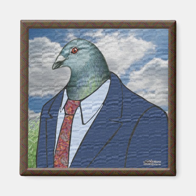 Homer Suit Framed Magnet (Front)