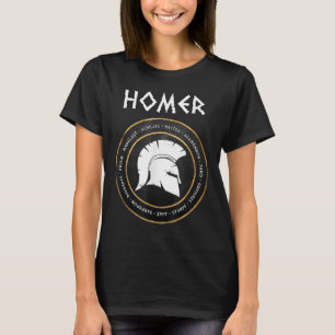 Homer The Iliad And Odyssey Heroes Of The Trojan W T-Shirt