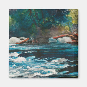 Homer - The Rapids, Hudson River, Adirondacks Magnet