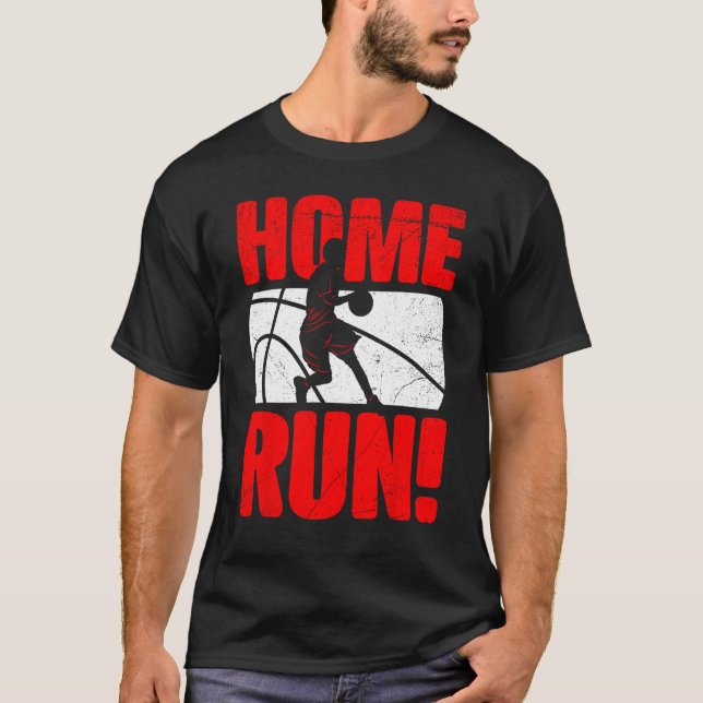 HomeRun Basketball Baseball Mash Up Hilarious Non  T-Shirt (Front)