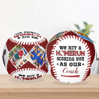Homerun Coach Thank You Gift Custom Photos & Names