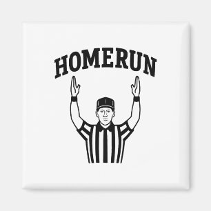 Homerun Field Goal Funny Sports Crossover Bysebyll Magnet