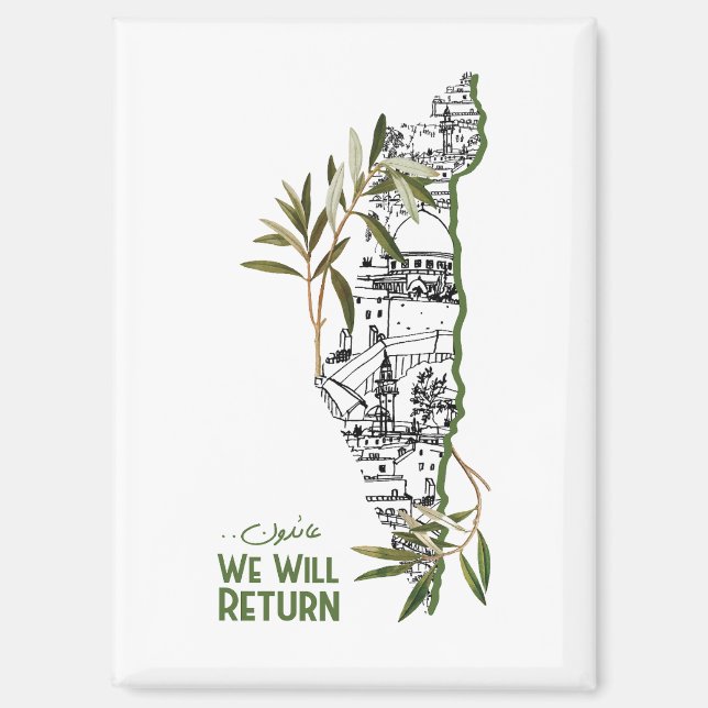 Homes Within the Map, Embraced by Olive Branches Magnet (Front)