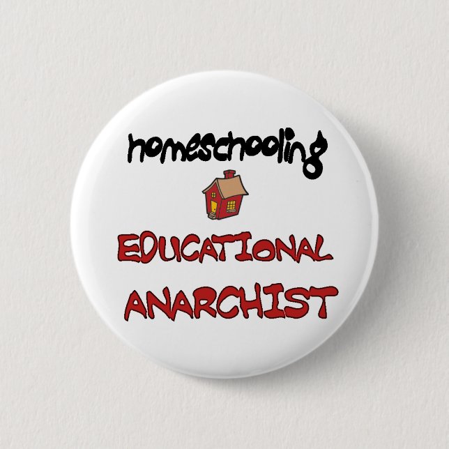 homeschool anarchist button (Front)