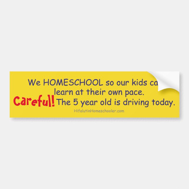 Homeschool Bumper Sticker (Front)