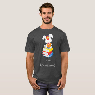 Homeschool Bunny Grey T-Shirt
