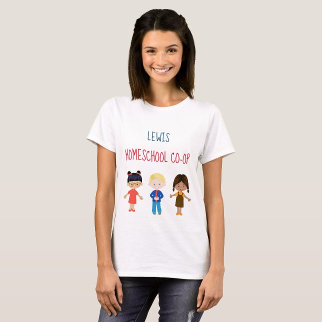 Homeschool Co-Op Multi Cultural Children T-Shirt (Front Full)