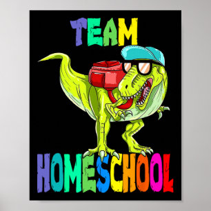 Homeschool Dinosaur T Rex Back To School Poster