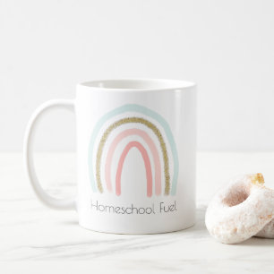Homeschool Fuel Homeschool Mum Rainbow Glitter Coffee Mug
