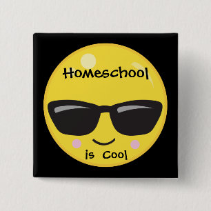 Homeschool is Cool 15 Cm Square Badge