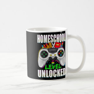 Homeschool Level Unlocked Gamer First Day Of Schoo Coffee Mug