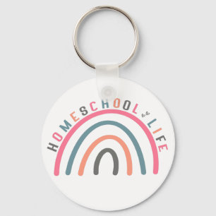 Homeschool Life Rainbow Key Ring