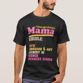 Homeschool Mama Home School Homeschooling Mum Moth T-Shirt
