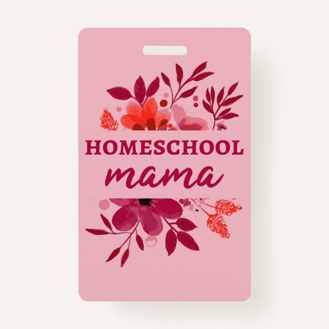 Homeschool Mama I ID Badge (Front)