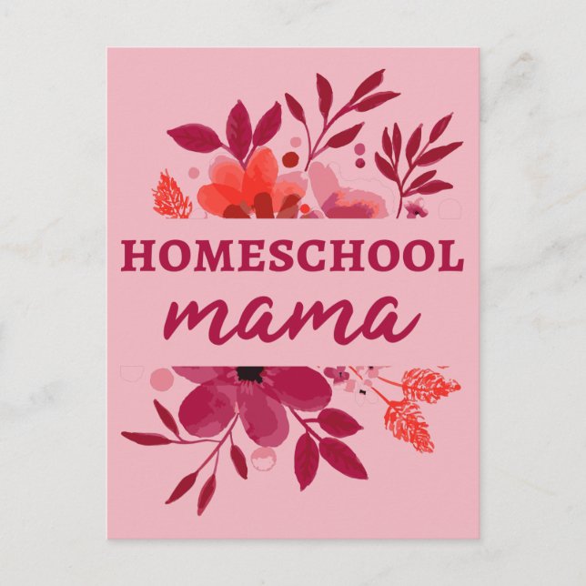 Homeschool Mama I Postcard (Front)
