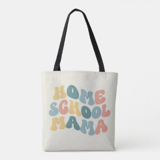 Homeschool Mama Retro Custom Colours Tote Bag