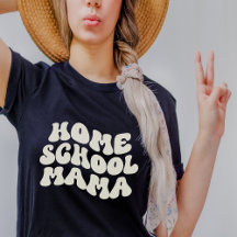 Homeschool Mama Retro Custom Text Colours