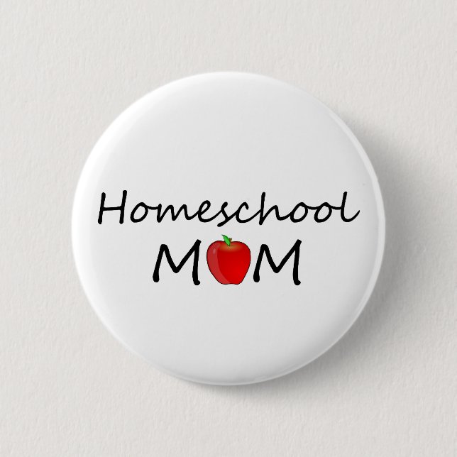 Homeschool Mum Button (Front)