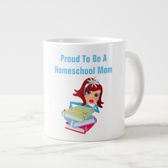 Homeschool Mum  - Jumbo Mug (Front Right)