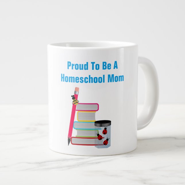 Homeschool Mum  - Jumbo Mug (Front Right)