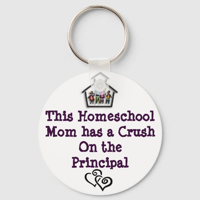 Homeschool Mum Keychain (Front)