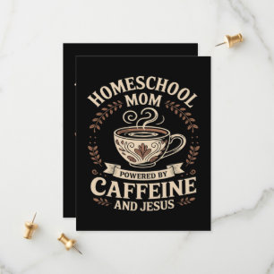 Homeschool Mum Powered by Caffeine and Jesus Save The Date