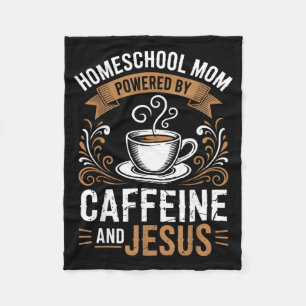 Homeschool Mum Powered Fleece Blanket