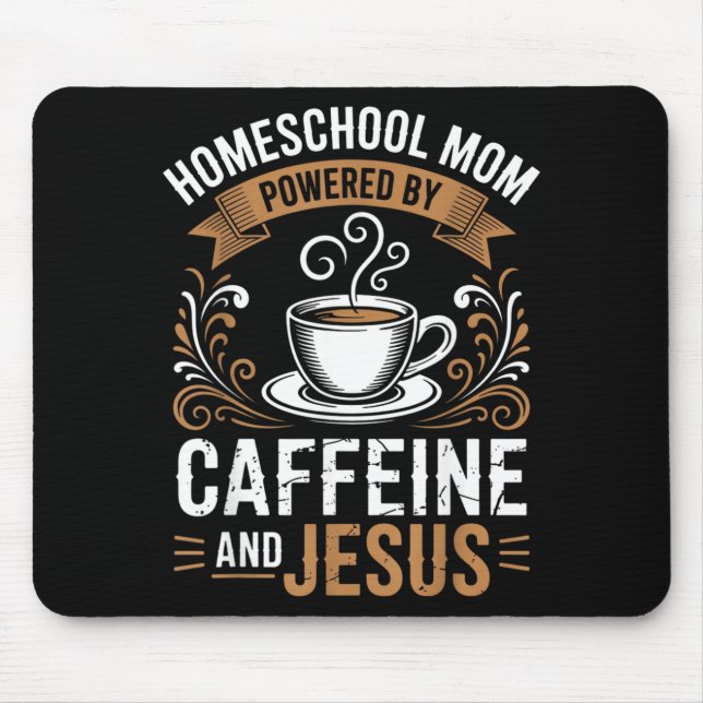 Homeschool Mum Powered Mouse Pad (Front)