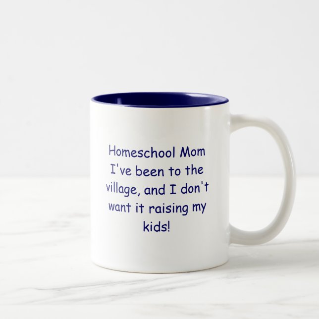 Homeschool Mum Two-Tone Coffee Mug (Right)