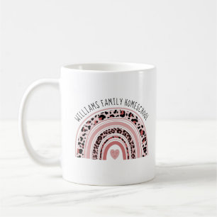 Homeschool Name Mum Boho Rainbow Mug