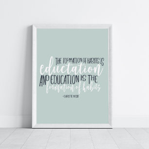 Homeschool Quote Charlotte Mason Wall Art