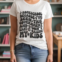 Homeschool Quote Retro Custom Text Colours