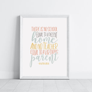 Homeschool Quote Typography Art Poster