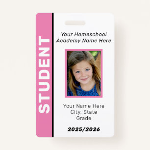 Homeschool Student ID Badge