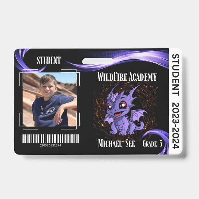 Homeschool Student ID Badge (Front)