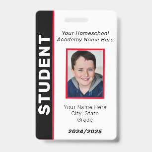 Homeschool Student ID Badge