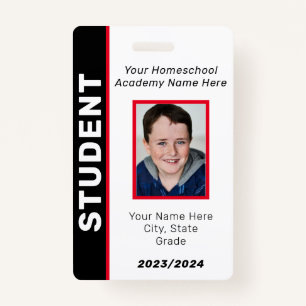 Homeschool Student ID Badge