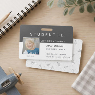 Homeschool Student ID Badge   Paper Aeroplanes