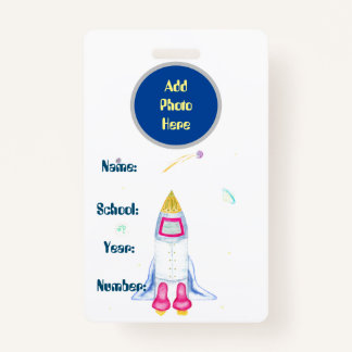 Homeschool Student ID Badge - Rocketship