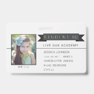 Homeschool Student ID Badge With Quote