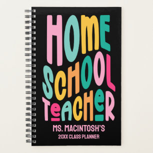 Homeschool Teacher Colorful Typography Planner