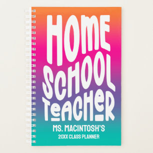 Homeschool Teacher Colourful Ombre Planner